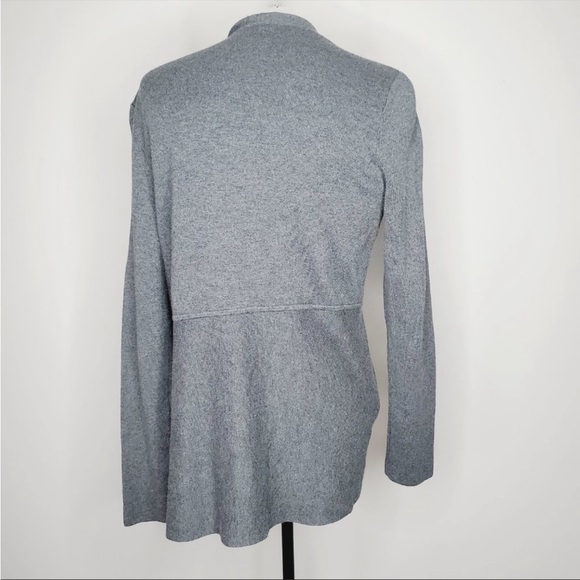 Talbots Cardigan Open Front Classic Cotton Grey M - Picture 15 of 15